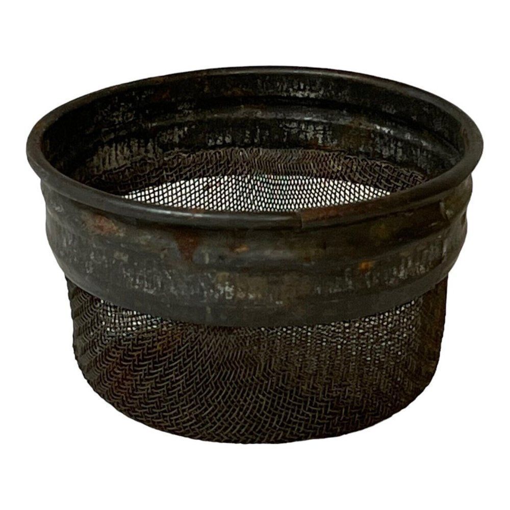 Vintage Mesh Tea Coffee Strainer Sifter Metal Rustic Distressed Kitchen Decor